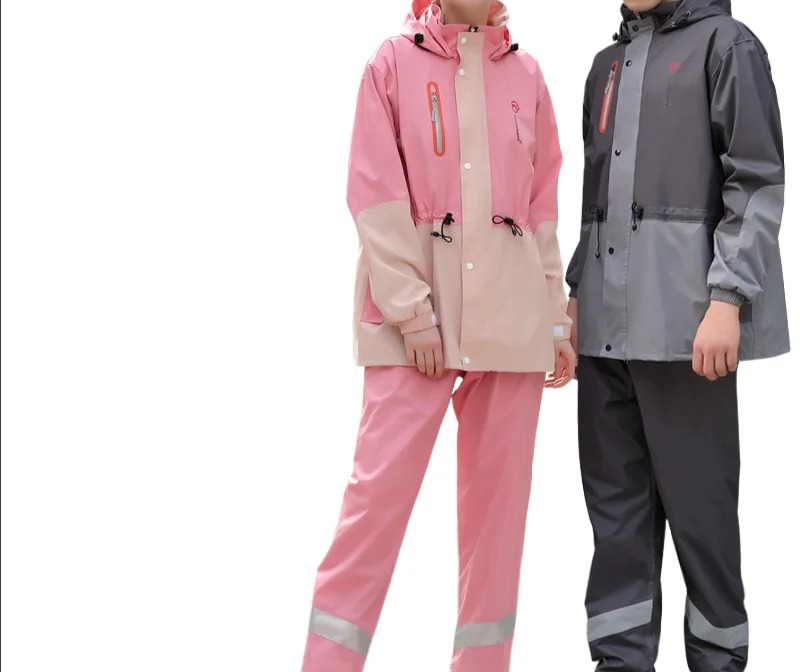 Fishing Rain Suit - Açık Hava Sürüşü Yansıtıcı Yağmurluk Yetişkin