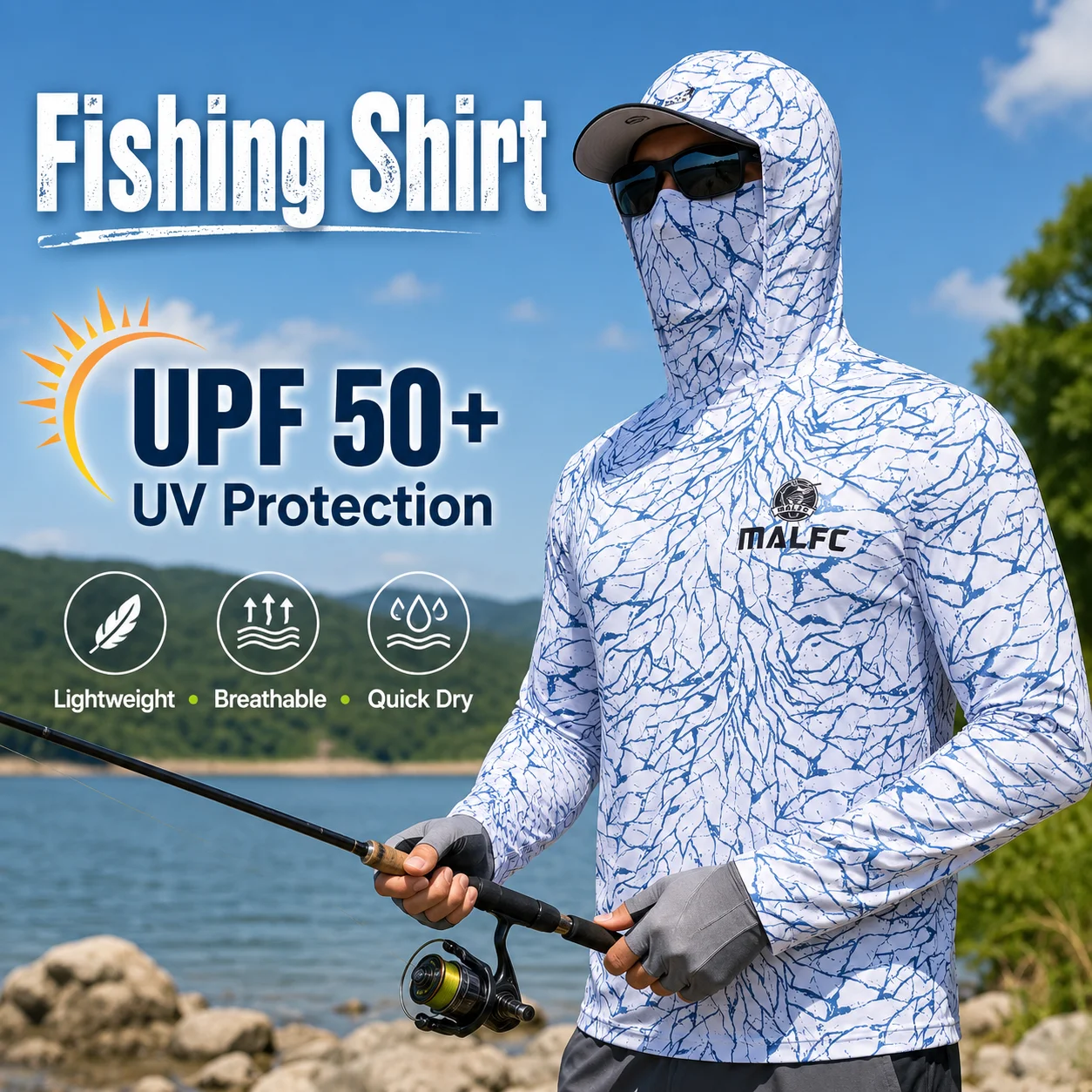 Erkekler için UPF 50+ UV Korum - Fishing Mask Sun Protection incelemesi ve fiyatı